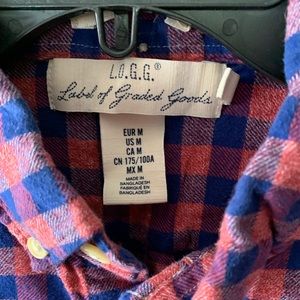 MEN CHECKER PINK NAVY SHIRT